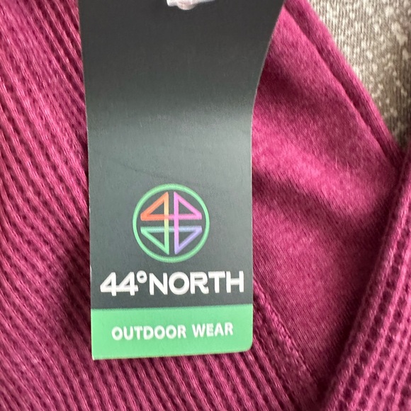 44° North Women’s Waffle Knit Henley Long Sleeve Top Size L Purple NWT - Picture 5 of 13